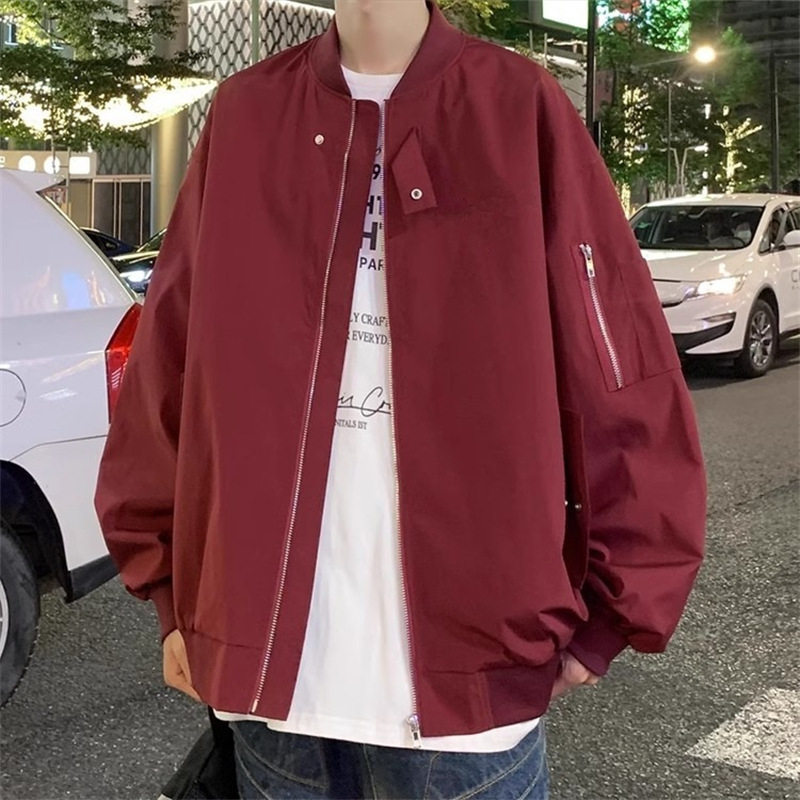 美式潮流棒球夹克男春秋大码宽松