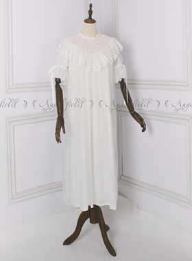 复古宫廷睡裙公主风蕾丝睡衣初恋纯欲连衣裙梦幻少女家居服仙女裙