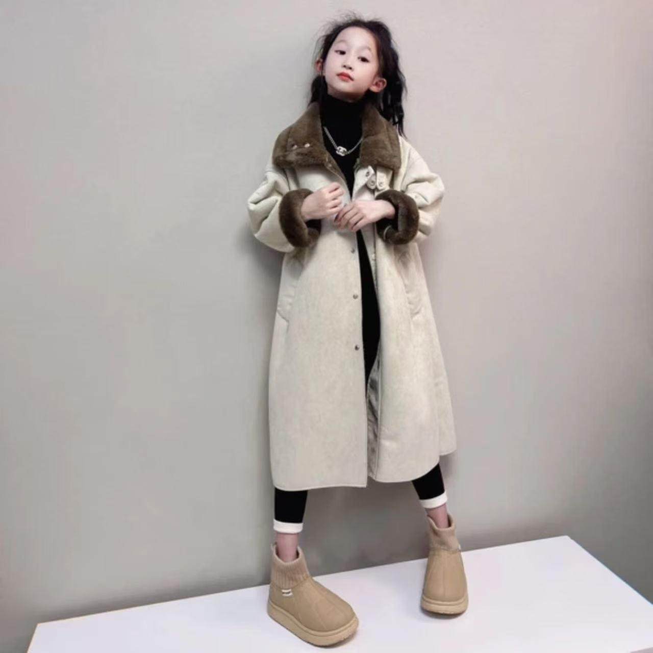 皮风衣中长款韩版冬季保暖外套