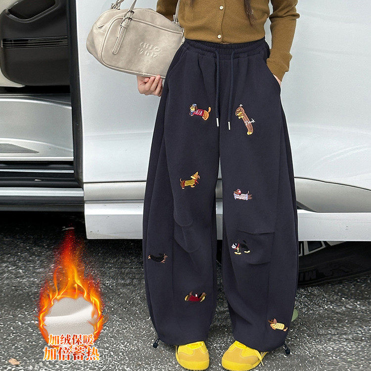 巨好看的女童裤子腊肠狗刺绣弯刀裤2025新款儿童大童女装秋冬款潮,童装/婴儿装/亲子装,裤子,淘宝优惠券,粉丝福利购,淘宝优惠卷