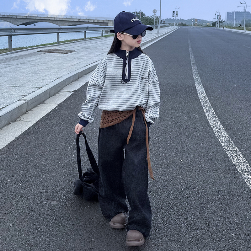 女童春秋款休闲裤套装