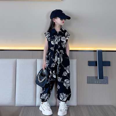 女童薄款夏装两件套新款