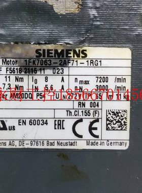 议价西门子伺服电机维修1FK7063-2AF71-1RG1￥