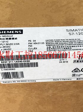 议价德国原装6ES7 211-1AE31-0XB0正品S7-1200模块6ES7211-1AE3￥