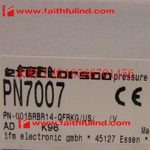 议价Ifm PN7007 易福门压力传感器 PN-001BRBR14-QFRKG/US/ /V￥