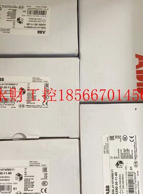 议价AX80-30-11-80 全新原装ABB软启动器 220V 变压器现货￥
