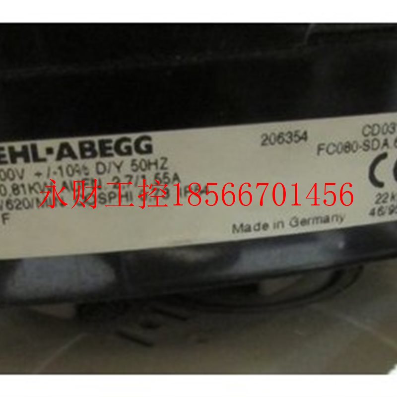 议价ZIEHL-ABEGG 风扇 FC080-SDA.6K.1 实物图￥