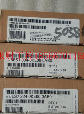议价6ES7334-0KE00-0AB0,6ES7 334-0KE00-0AB0全新原装仅开封 ￥