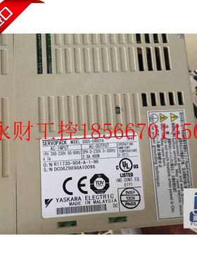 议价YASAWA原装安川伺驱动器SGSGDS-04AKDS-04服A01A 成色K新 0￥