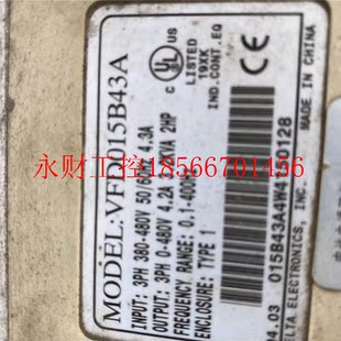 质量保证 1.5KW测试包好 现货￥ 380V 议价台达变频器VFD015B43A
