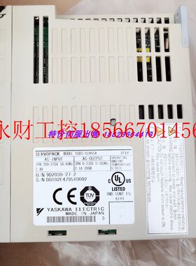 议价SGDS-02A05A  全新原装驱动器200W 实物拍照 现货包邮￥