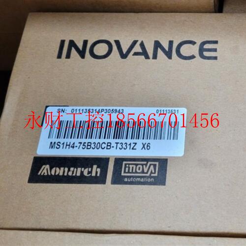 议价全新汇川750w电机MS1H4-75B30CB-T331Z X6￥