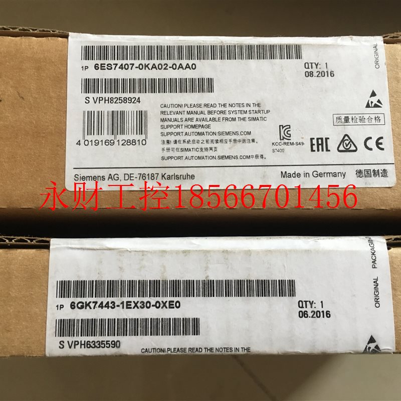 议价全新原包装6GK7443-1EX30-0XE0德国进口6GK7 443-1EX30-0XE￥