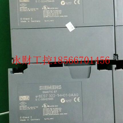 议价6ES7 322-1HH01-0AA0原装模块6ES7322-1HH01-0AA0成色好￥