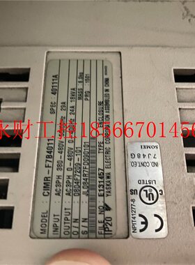 议价安川变频器F7系列CIMR-F7B4011 380v 11KW 实物拍摄 质量好￥