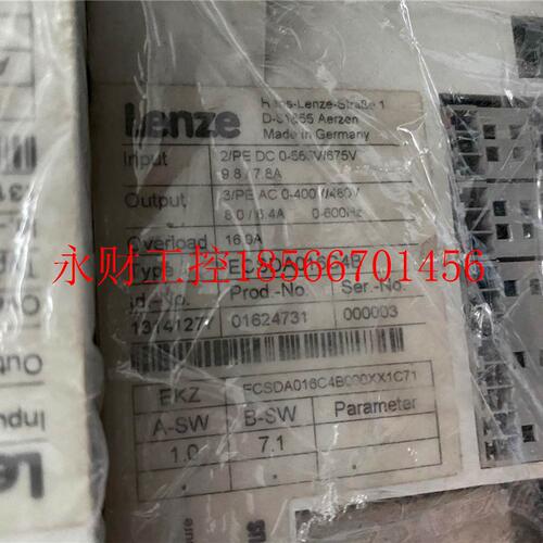 议价伦茨变频器 33.8201-E 9成新以上拆机D-31855 ECSDA016C4B￥