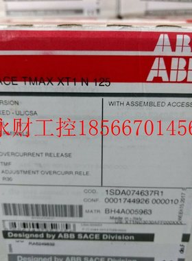 议价全新原装正品ABB 塑壳断路器;XT1N125 TMD32-450 FF 3P￥