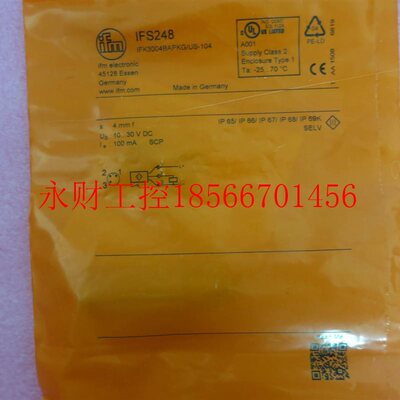 议价全新正品FM易福门 IFS248 IFK3004BAPKG/US-104 现货￥