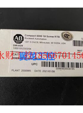 议价全新A-B CAT 5069-RTB18-SCREW￥