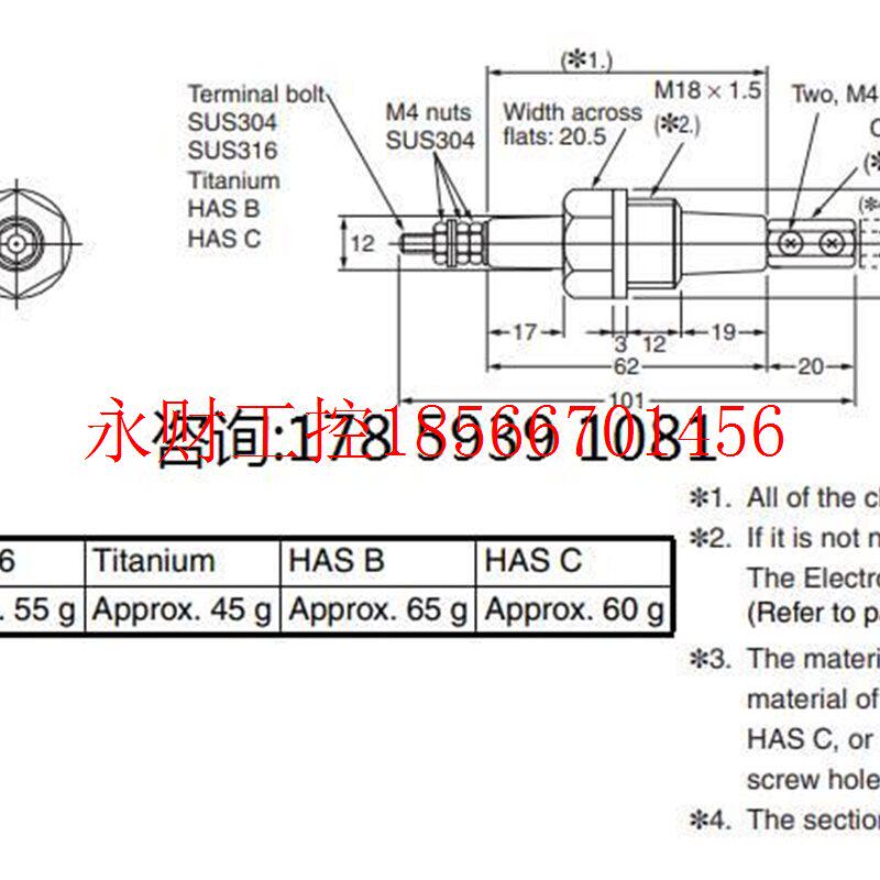 议价全新原装正品欧姆龙液位控制器电极棒BS-1T SUS316￥