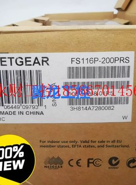 议价美国网件NETGEAR FS116P 16口POE交换机摄像机AP poe供电￥
