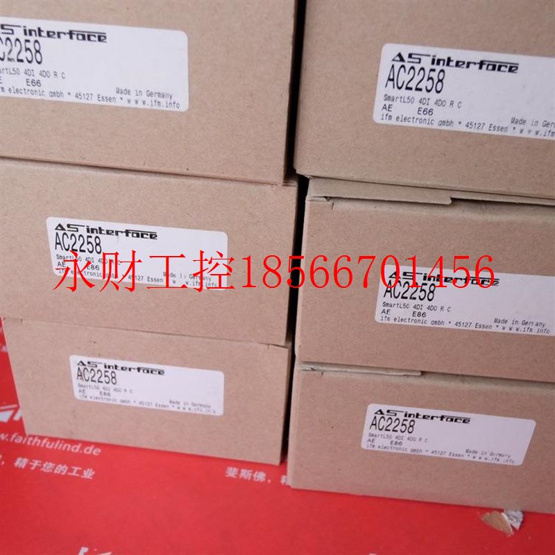 议价IFM AC2258 易福门AS-i模块 SmartL50 4DI 4DO R C￥