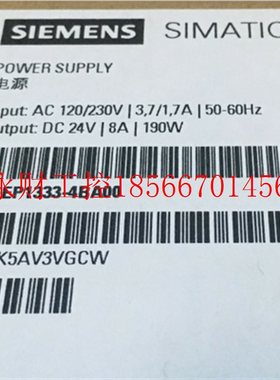 议价全新西门子6EP系列模块6EP1931-2FC21电源模块功率24V/15A￥