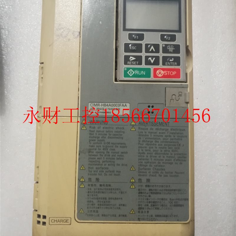 议价a拆机安川变频器 CIMR-HB4A0003FAA 原装H1000系重载型 0.4￥