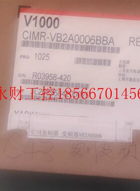议价全新安川变频器CIMR-VB2A0006BBA现货￥