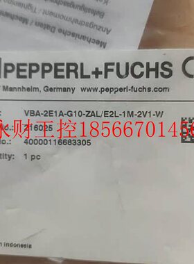 议价全新原装 倍加福传感器VBA-2E1A-G10-ZAL/E2L-1M-2V1-W￥