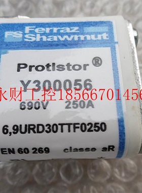 议价e09rraz熔断器Y30056 250FA 690V 6,UREGOD30TTF0250 aR￥