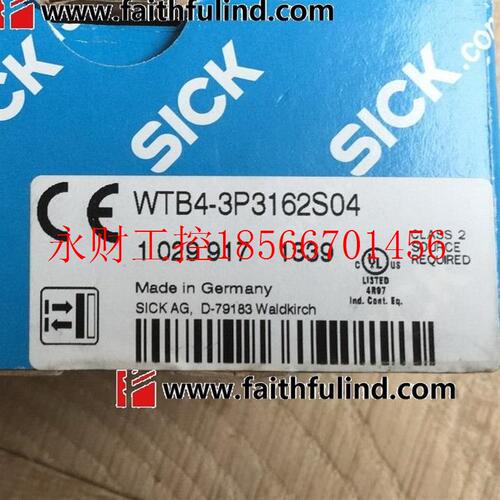 议价Sick WTB4-3P3162S04 西克光电传感器 1029917￥