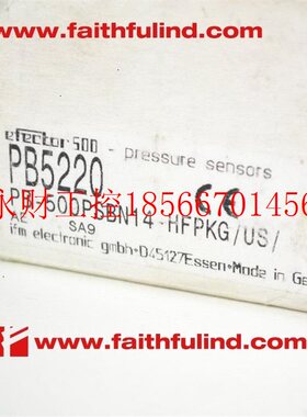 议价Ifm PB5220 易福门压力传感器 PB-500PSBN14-HFPKG/US/ /V￥