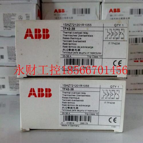 议价ABB 热过载继电器,TF42-38;10114580￥