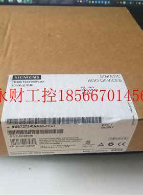 议价处理全新原装6ES7272-0AA30-0YA1 TD200文本显示器 保内 现￥