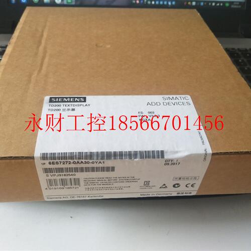 议价处理全新原装6ES7272-0AA30-0YA1 TD200文本显示器 保内 现￥