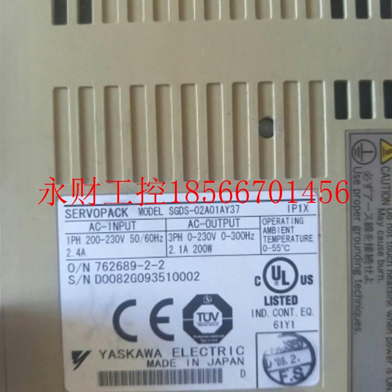 议价安川伺服S驱器S-GDS-01A01AY37PHC SGDS01A12A GDS-0动2A01￥