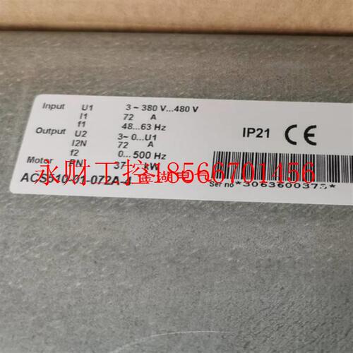 议价ABB变频器ACS510 37KW ACS510-01-072A-4拆机,含面板不包￥
