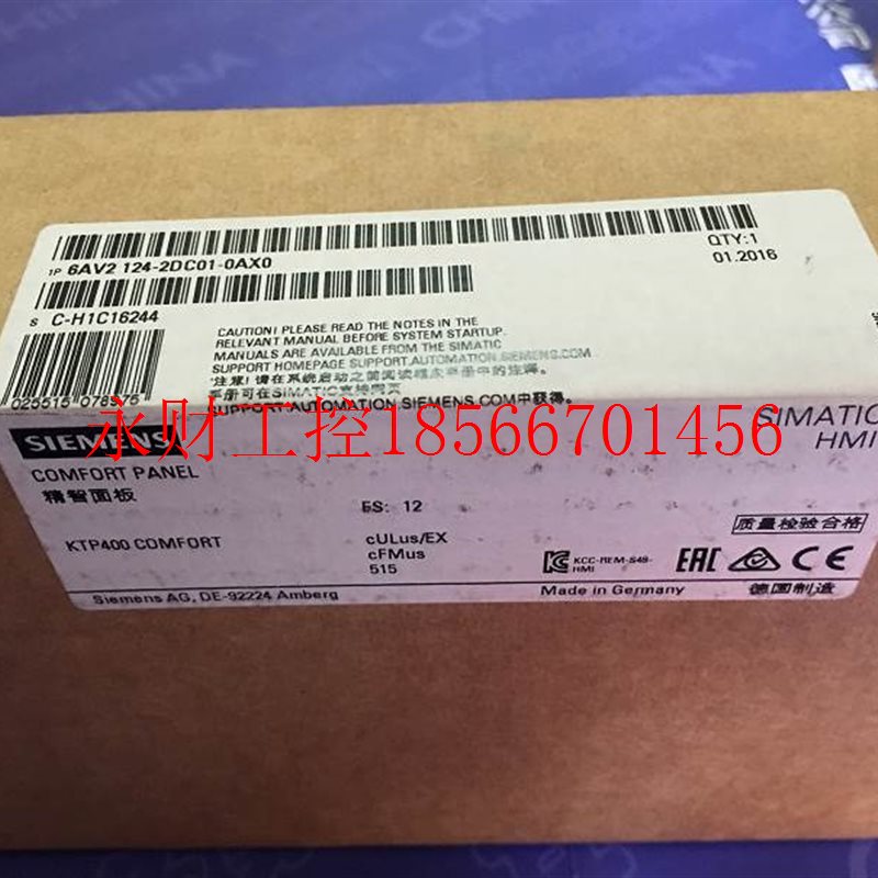 议价6AV2124-0GC01-0AX0西门子SIMATIC HMI KTP400 COMFORT触摸￥