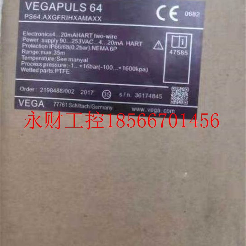 议价全新原装VEGA仪表雷达液位计VEGAPULS64 PS64 AXGFRIHXAMAX￥