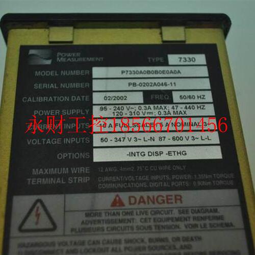 议价施耐德控制器 PB-0005A161-10 P733 7330 ION 成色新￥