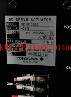议价SD015B102-JGU2SN DM10 15B00*1 横河伺服驱动器和电机一套￥