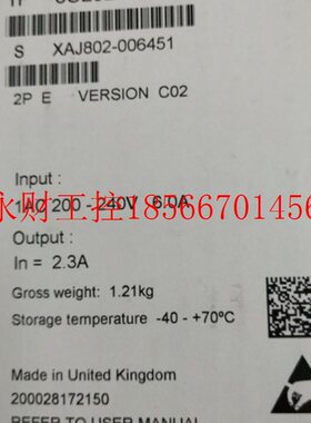 议价6SL3210-1SE13-1UA0西门子S120变频器功率模块PM340输入380￥