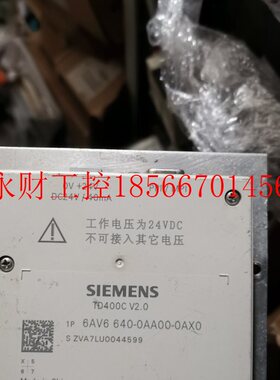 议价6AV6 640-0AA00-0AX0西门子触摸屏 640-0DA11 9成新 640-0D￥