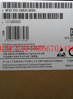 议价6ES7 212-1AB23-0XB8原装CPU222/DC/DC/DC,8输入/6输出￥