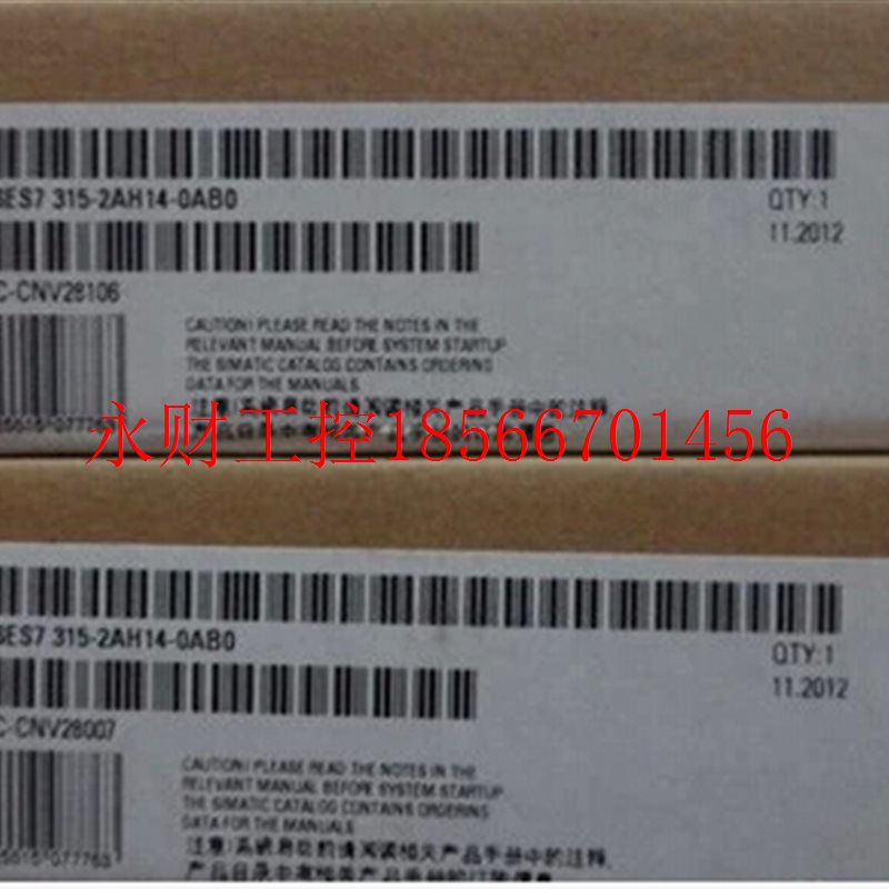 议价6ES7315-2AH14-0AB0 6ES7 315-2AH14-0AB0全新原装没开封 ¥