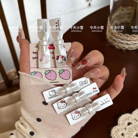 可爱卡通Kitty猫咪蝴蝶结发夹