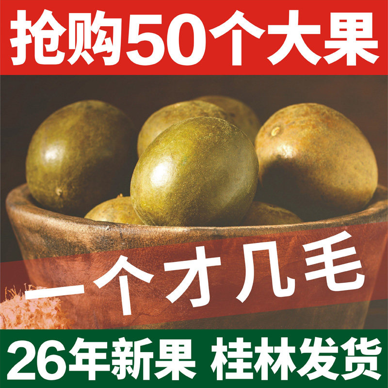26年新货 永福罗汉果茶果干正品泡茶精选大果特大果散装桂林特产