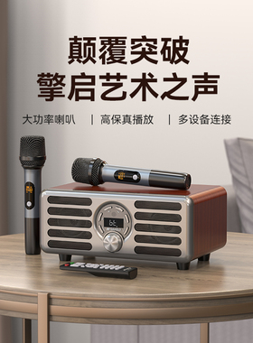 山水N2家庭ktv音响套装卡拉ok机家用点歌机电视k歌无线蓝牙音箱