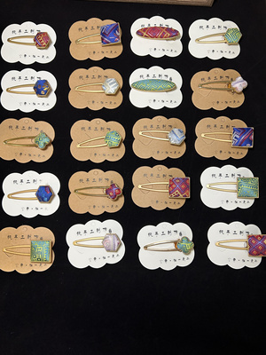 广西壮锦发夹手工制作随机发 3 个(不可挑选)链接